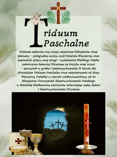 Plakat informacyjny Triduum Paschalne